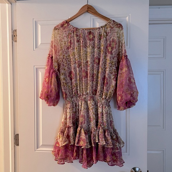 Misa Los Angeles - Viviana Floral Ruffle Minidress - Picture 5 of 6